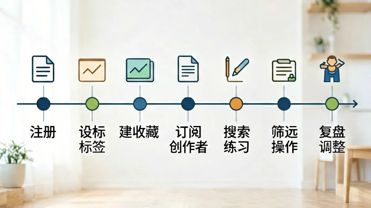 www.狠狠爱新手一周快速上手计划时间轴，展示从注册到熟练使用的完整步骤与每日任务安排